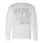 Sasquatch Papa Squatch Camping Bigfoot Für Papaatertag Kapuzenjacke Langarmshirts