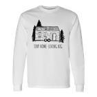 Tiny House Handgezeichnetes Kleines Tiny House Tiny House Langarmshirts