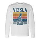 Vizsla Dad Vintage Hungarian Vorstehung Dog Vizsla Dad Langarmshirts