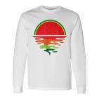 Watermelon Summer Sunset Fruit Watermelon Langarmshirts