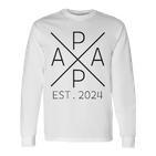 Werdender Papa Est 2024 Langarmshirts