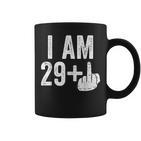 I Am 29 Plus Middle Finger 30Th Birthday Tassen