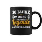 30 Jahre Im Dienst Legend Auf Dem Geränste Service Anniversary Tassen