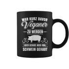 Anti-Vegan Saying Pig Gehabt Fleischfresser Tassen