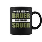 Bauernproteste Unterstützen Bin Kein Bauer Trotzdem Sauer Tassen