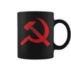 Cccp Ussr Hammer Sickle Flag Soviet Communism Tassen