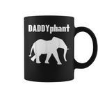 Daddyphantater Elefant Papaatertag Lustig Papa Wortspiel Tassen