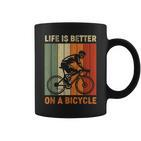 Das Leben Ist Besser Auf Einem Fahrrad Cycling Tassen