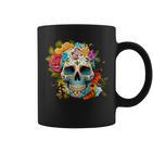 Dia De Los Muertos Decorative Mexican Head Sugar Skull Tassen