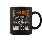 E-Bike Bicycle E Bike Electric Bicycle Man Slogan Tassen