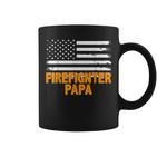 Feuerwehrmann Papa Amerikanische Flaggeatertag Tassen