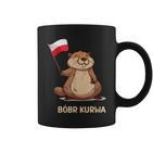 Bober Bóbr Kurwa Internet Meme Poland Flag Beaver Tassen