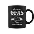 Grandpa Camping Slogan Cool Opas Ziehen Wohnwagen Tassen