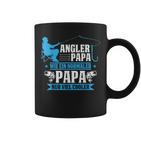 Herren Cooler Angler Papaater Fischen Angelnatertag Spruch Tassen