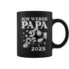 Herren Ich Werde Papa 2025 Baby Ankündigung Papa 2025 Tassen