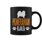 Herren Pomeranian Dad Geschenk Hund Papa Pommeratertag Geschenk Tassen