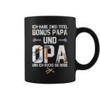 Ich Habe Zwei Titel Bonus Papa Und Opa Rocke Sie Both Tassen