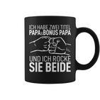 Ich Habe Zwei Titel Papa & Bonus Papa Bester Dad Der Welt Tassen