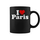 Ich Liebe Herz Paris France Tassen