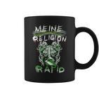 Meine Religion Rapid Fußballfan-Tassen, Schwarz, Fanbekleidung