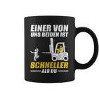 Men's Forklift Driver Lagerist Forklift Lager Worker Black S Tassen