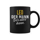 Men's Leo Der Mann Der Alles Kann Vorname Black Tassen