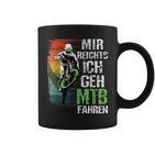 Mir Reichts Ich Geh Mtb Fahren Retro Downhill Bicycle Tassen