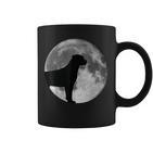 Mondlicht Labrador Silhouette Herren Tassen, Hundeliebhaber Design