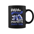 Papa 2 Söhne Perfekte Chaos Team Father's Day Tassen