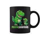 Papa Papasaurusatertagatertagsgeschenk Dino Papa Tassen