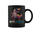 Papasaurus Dinosaurier Geburtstag Papa Saurus T-Rexatertag Tassen