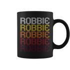 Robbie Retro Wordmark Pattern Vintage Style Tassen