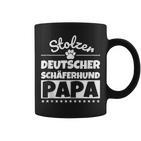 Stolzer Deutscher Schäferhund Papa Tassen