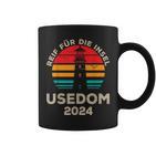 Usedom 2024 Inselreif Leuchtturm Motiv Tassen