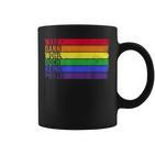 War Wohl Doch Keine Phase Tassen - Regenbogen LGBTQ Flagge Design, Schwarz