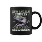 Zum Angeln Geboren Zur Schule Zwzwungen Trout Angler Tassen