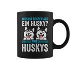 Zwei Husky Dog Husky Tassen