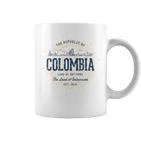 Colombia Retro Style Vintage Colombia Tassen