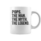 Pops Der Mann Der Mythos Die Legende Papaatertag Tassen