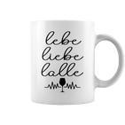 Women's Women's Lebe Liebe Lalle Trinking Slogan Wine S Tassen