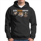 Bärtigermann Bear Tiger Mann Viking Fan Word Game Hoodie