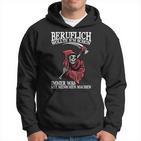 Beruflich Was Mit Menschen Machen Slogan Hoodie