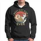 Best Cat Dad Ever Retrointage Katze Katzen Papa Geschenk Kapuzenpullover