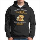 Bier Und Coole Hunde Lustiger Spruch Papa Labrador Gassi Kapuzenpullover