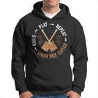 Cigar Box Guitar Enthusiast Hoodie Spielen, Trinken, Wiederholen für Musikfans