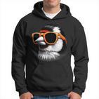 Cooler Goldfinchogel Trägt Sonnenbrille Grafik Kunst Hoodie