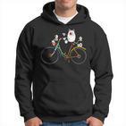 Cycling Cat I Cat Print Cat Fun Hoodie