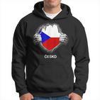 Czech Flag Cesko Heart Pride Roots Hoodie