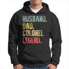 Damen Lustigesintage-Geschenk Ehemann Papa Colonel Legende Retro Mit-Ausschnitt Kapuzenpullover