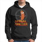 Damen Serial Griller Grillenatertag Grill Herrentag Papa Mit-Ausschnitt Kapuzenpullover